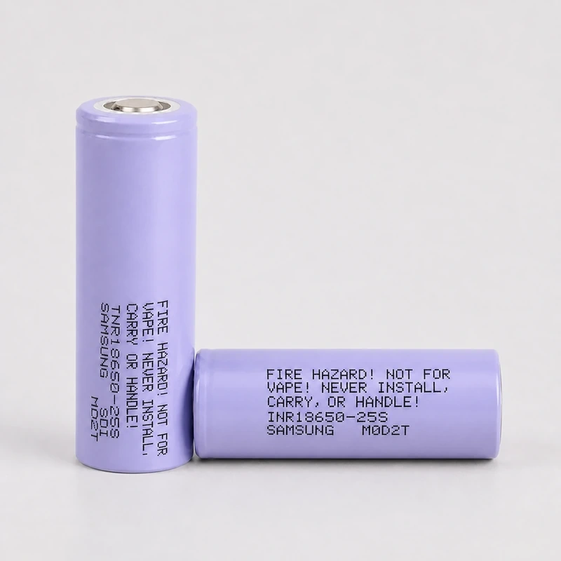 Samsung INR18650-25S L 形产品组合图
